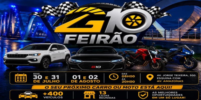EVENTO: Feirão G10 promete grandes oportunidades para o mercado automotivo
