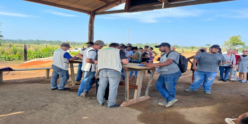 ARIQUEMES: Incra identifica e cadastra 94 famílias do acampamento Nova Esperança