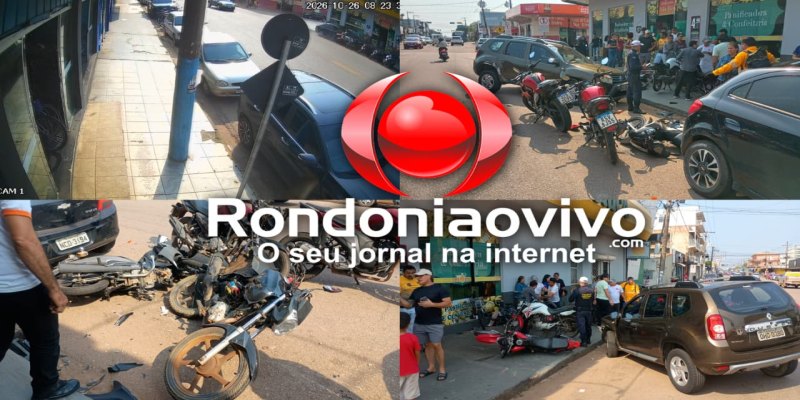 ONIX DESGOVERNADO: Vídeo mostra acidente envolvendo 10 veículos na Avenida Calama