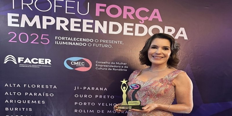 HOMENAGEM: Mileni Mota é reconhecida com o Troféu Mulher Força Empreendedora 2025